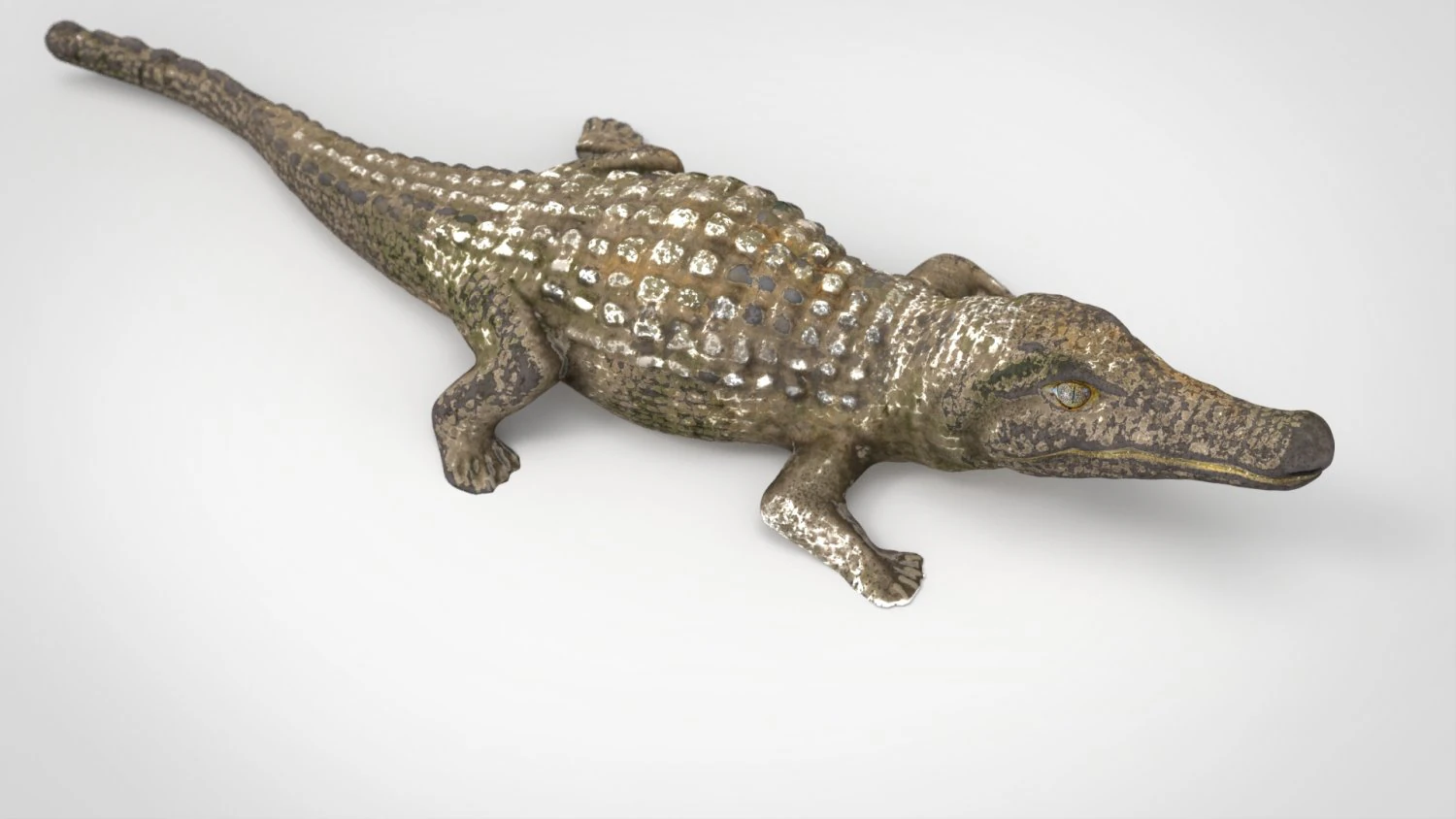 caiman 3D Model .c4d .max .obj .3ds .fbx .stl .blend 