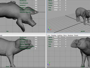 świnia Model 3D