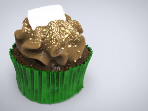 &ccedil;ikolatalı kek 3D Model