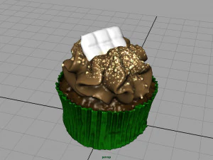 &ccedil;ikolatalı kek 3D Model