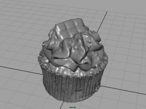 chocolate cupcake 3D Model