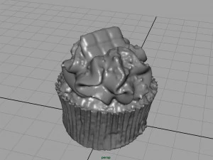 &ccedil;ikolatalı kek 3D Model