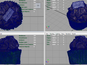 chocolate cupcake 3D Model