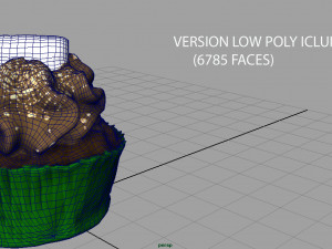chocolate cupcake 3D Model