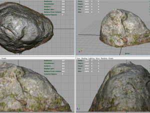 realistic rock Modelo 3D