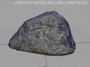realistic rock Modelo 3D