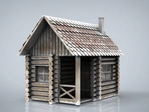 cabina invernale Modello 3D