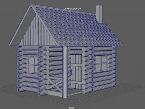 cabina invernale Modello 3D