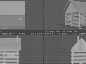 cabina invernale Modello 3D