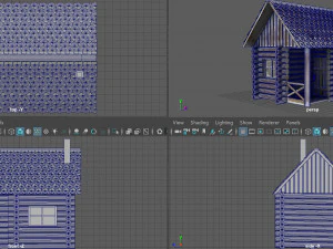 cabina invernale Modello 3D