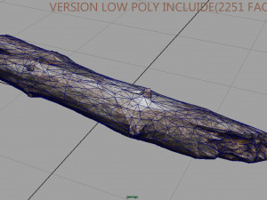 dead tree trunk Modèle 3D