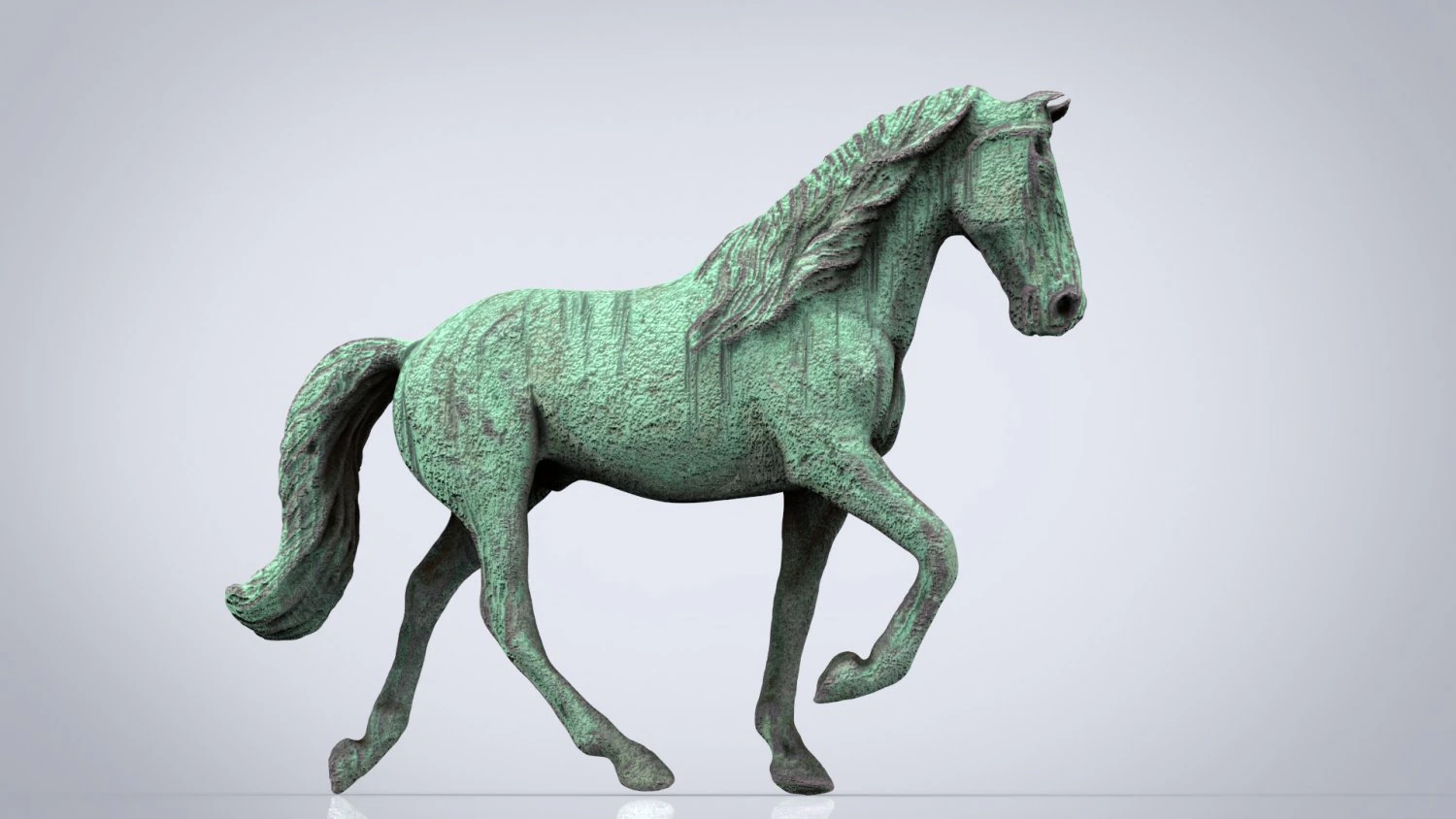 monument horse 3D Model .c4d .max .obj .3ds .fbx .stl .blend 