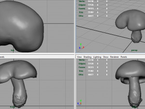 mushroom shitake Model 3D