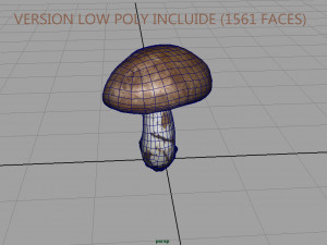 mushroom shitake Model 3D