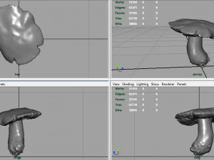 mushroom russula 3D Model