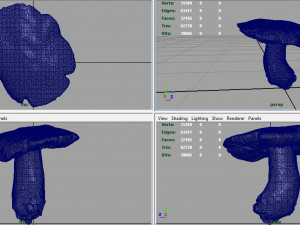 mushroom russula Model 3D
