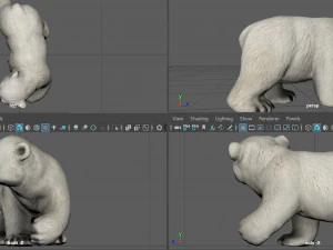urso polar querido Modelo 3D