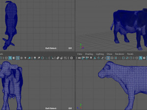 realistic cow Modelo 3D