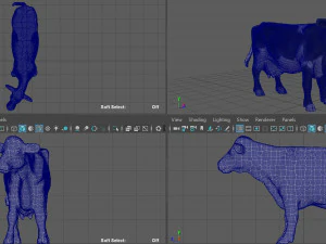 realistic cow 3D Model