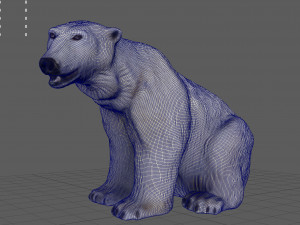polar bear female 3D 模型