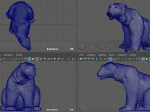polar bear female 3D 模型