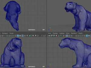 polar bear female 3D Model