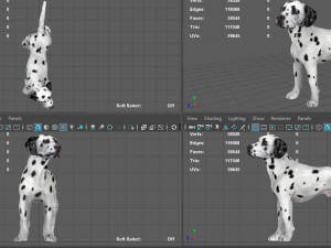 dalmantian 3D Model