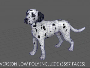 dalmata Modello 3D