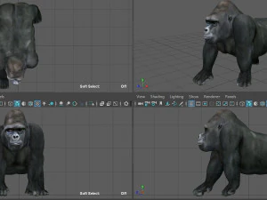 gorila Modelo 3D