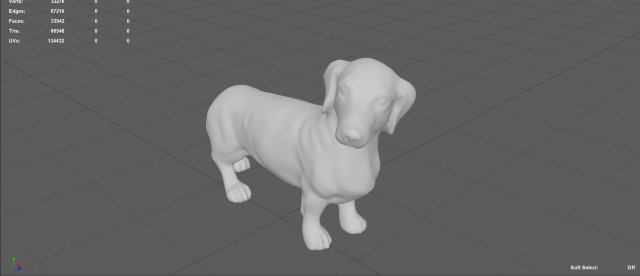 Balody Animal World Dachshund Dog Stand Pet 3D Model DIY Mini