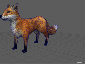 fox Modelo 3D