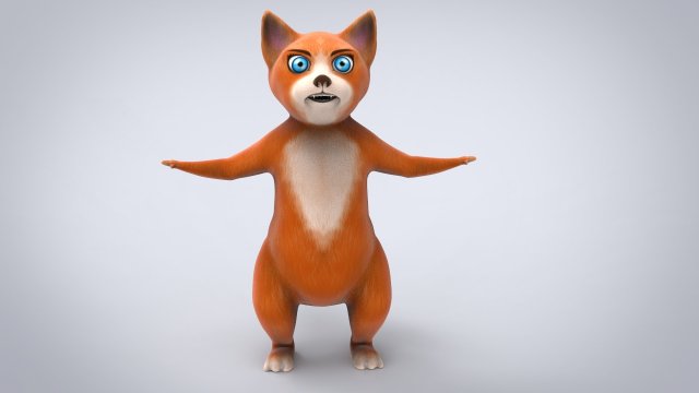 cartoon cat Modelo 3D .c4d .max .obj .3ds .fbx .stl .blend 