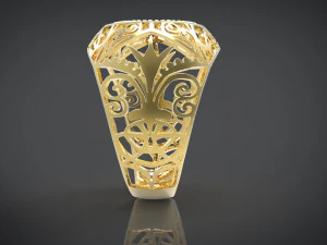 gold ring 3D Print Model