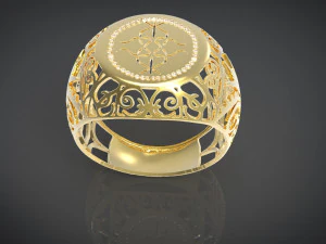gold ring 3D Print Model