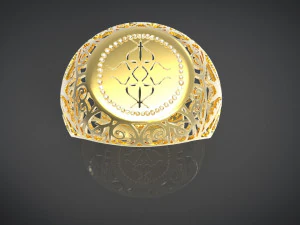 gold ring 3D Print Model