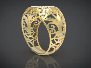 gold ring 3D Print Model