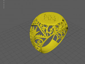 gold ring 3D Print Model