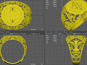 gold ring 3D Print Model