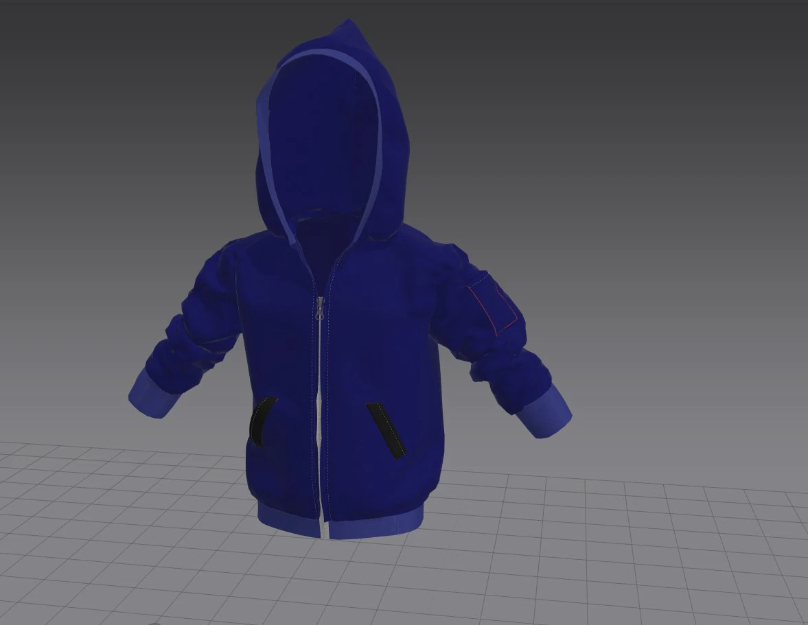 jaqueta infantil Modelo 3D .c4d .max .obj .3ds .fbx .stl .blend 