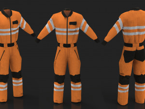 high vis safety workwear 3D Model
