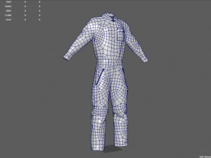 high vis safety workwear Modelo 3D