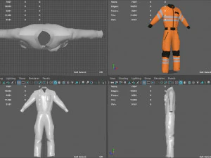 high vis safety workwear 3D Model