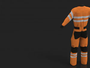 high vis safety workwear 3D Model
