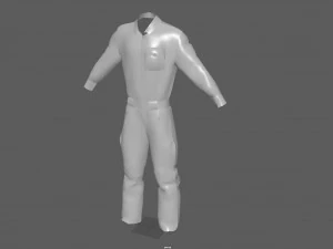 high vis safety workwear yellow 3D Model