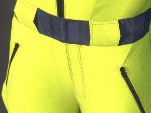 high vis safety workwear yellow 3D Model