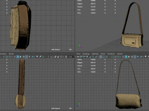 sac &agrave; main Modèle 3D