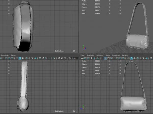 sac &agrave; main Modèle 3D