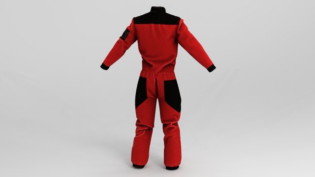 ski overalls Model 3D .c4d .max .obj .3ds .fbx .stl .blend 