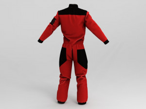 ski overalls Model 3D