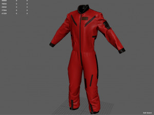 ski overalls Model 3D